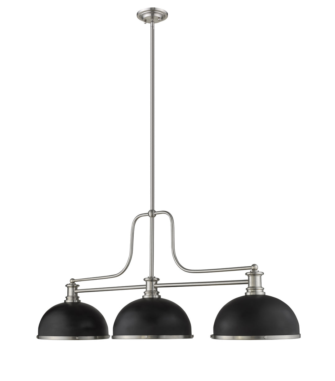 Z-Lite Melange 725-3BN-D12MB+BN Pendant Light - Brushed Nickel