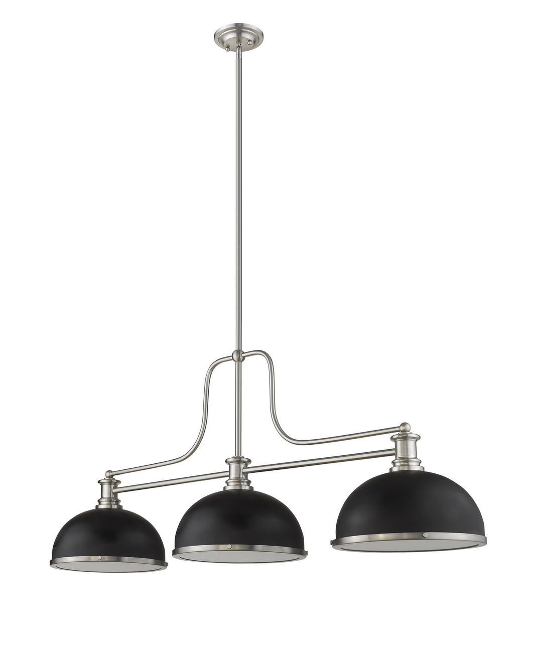 Z-Lite Melange 725-3BN-D12MB+BN Pendant Light - Brushed Nickel