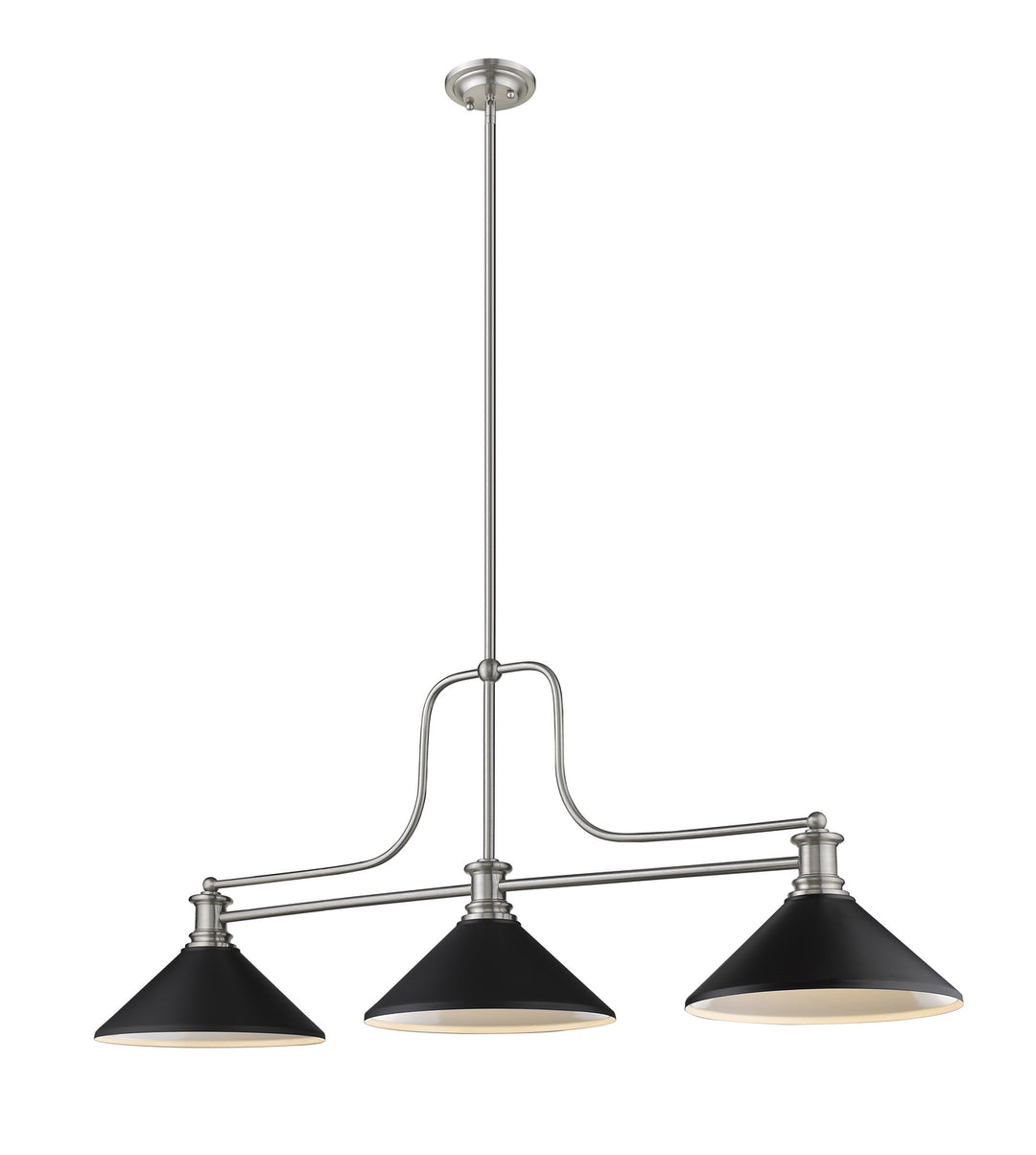 Z-Lite Melange 725-3BN-MMB Pendant Light - Brushed Nickel