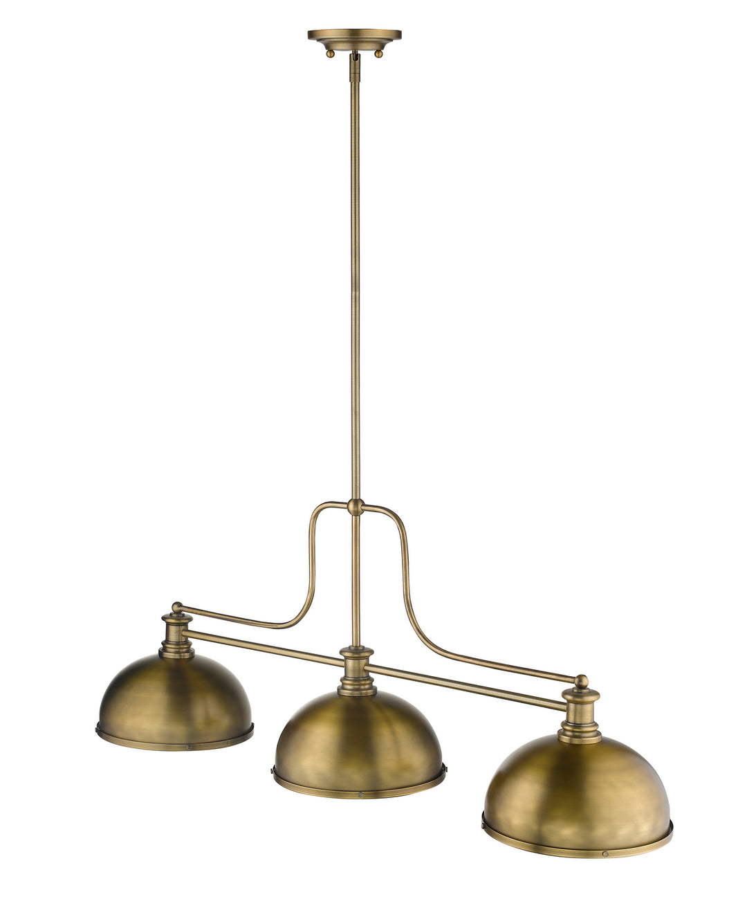 Z-Lite Melange 725-3HBR-D12HBR Pendant Light - Heritage Brass