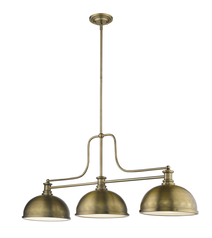 Z-Lite Melange 725-3HBR-D12HBR Pendant Light - Heritage Brass