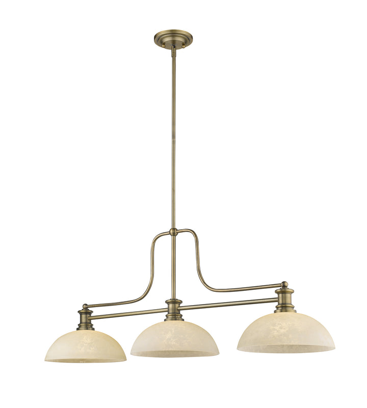 Z-Lite Melange 725-3HBR-DGM14 Pendant Light - Heritage Brass