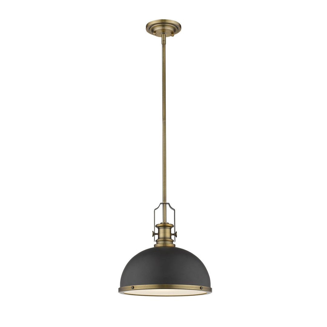 Z-Lite Melange 725P12-BRZ+HBR Pendant Light - Bronze / Heritage Brass