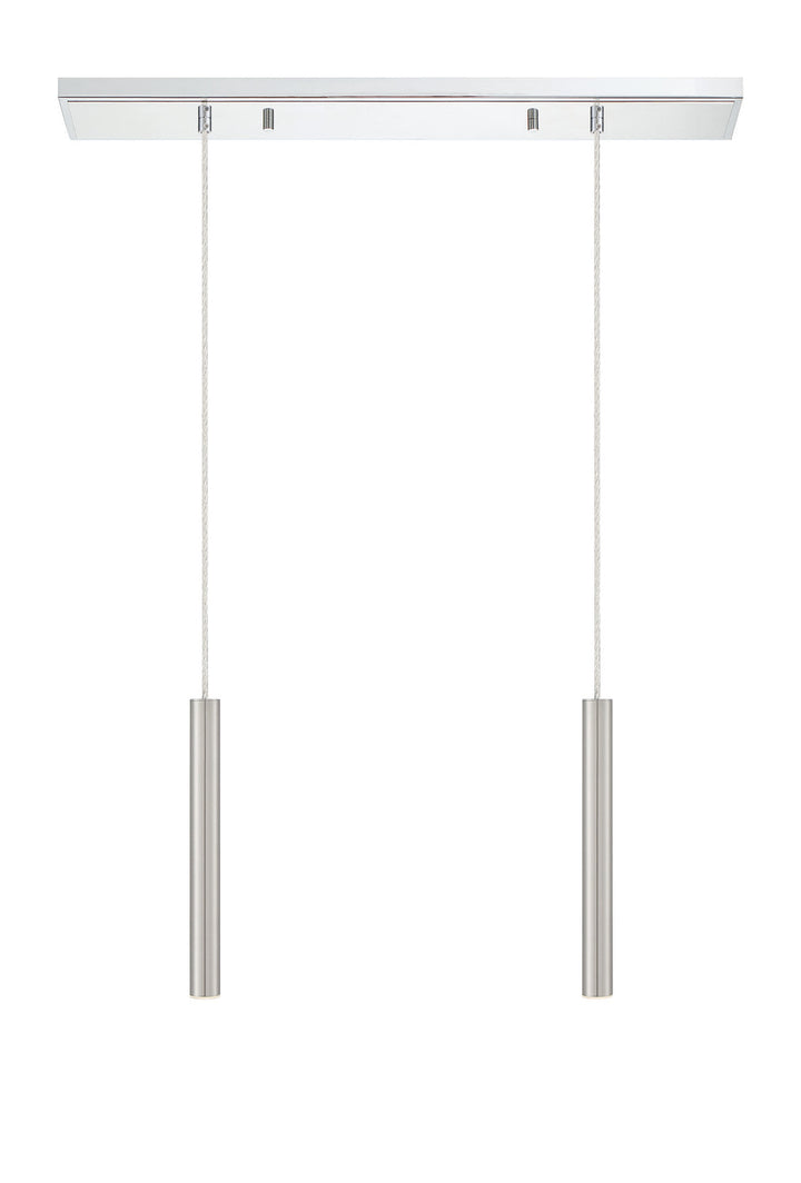 Z-Lite Forest 917MP12-BN-LED-2LCH Pendant Light - Chrome