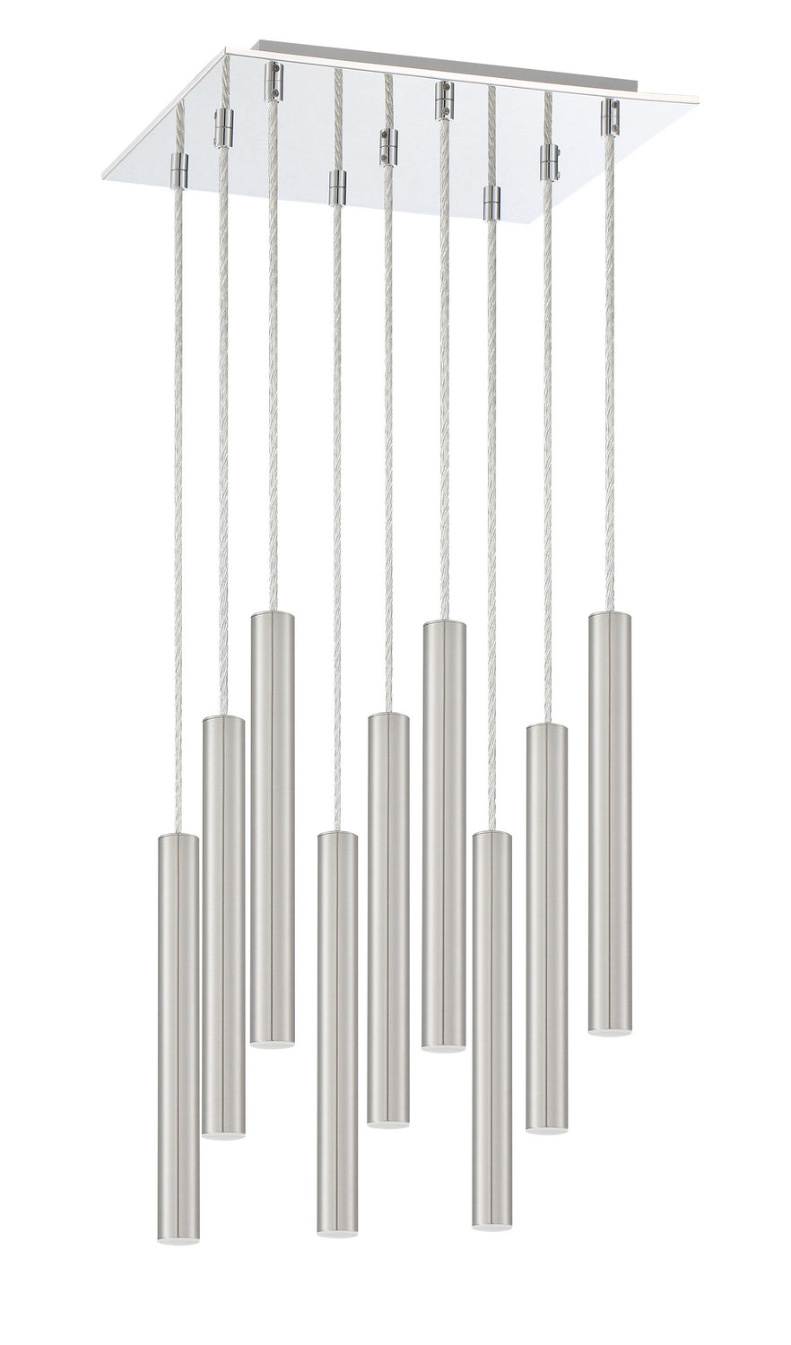 Z-Lite Forest 917MP12-BN-LED-9SCH Chandelier Light - Chrome