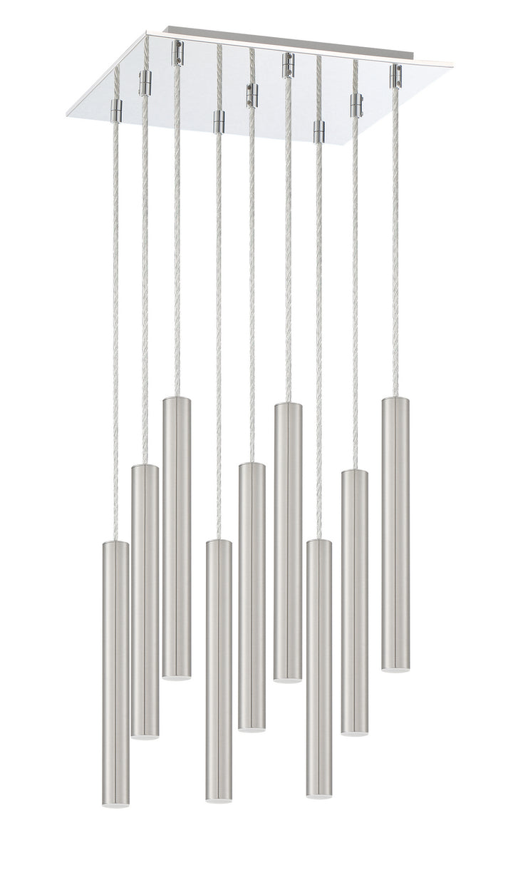 Z-Lite Forest 917MP12-BN-LED-9SCH Chandelier Light - Chrome