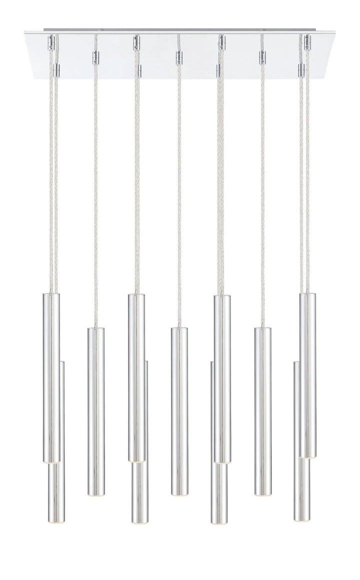 Z-Lite Forest 917MP12-CH-LED-11LCH Pendant Light - Chrome