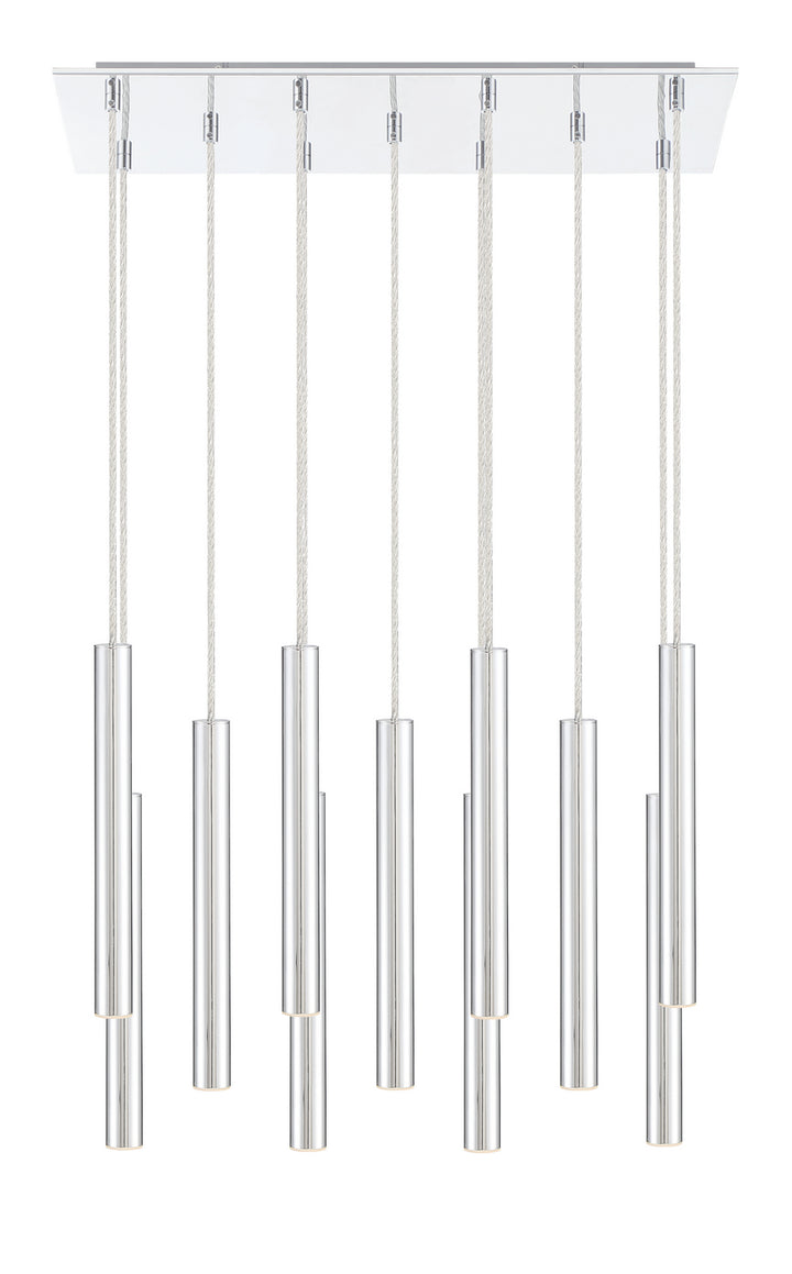 Z-Lite Forest 917MP12-CH-LED-11LCH Pendant Light - Chrome