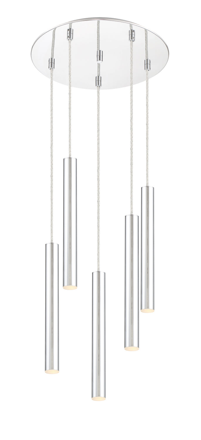 Z-Lite Forest 917MP12-CH-LED-5RCH Pendant Light - Chrome