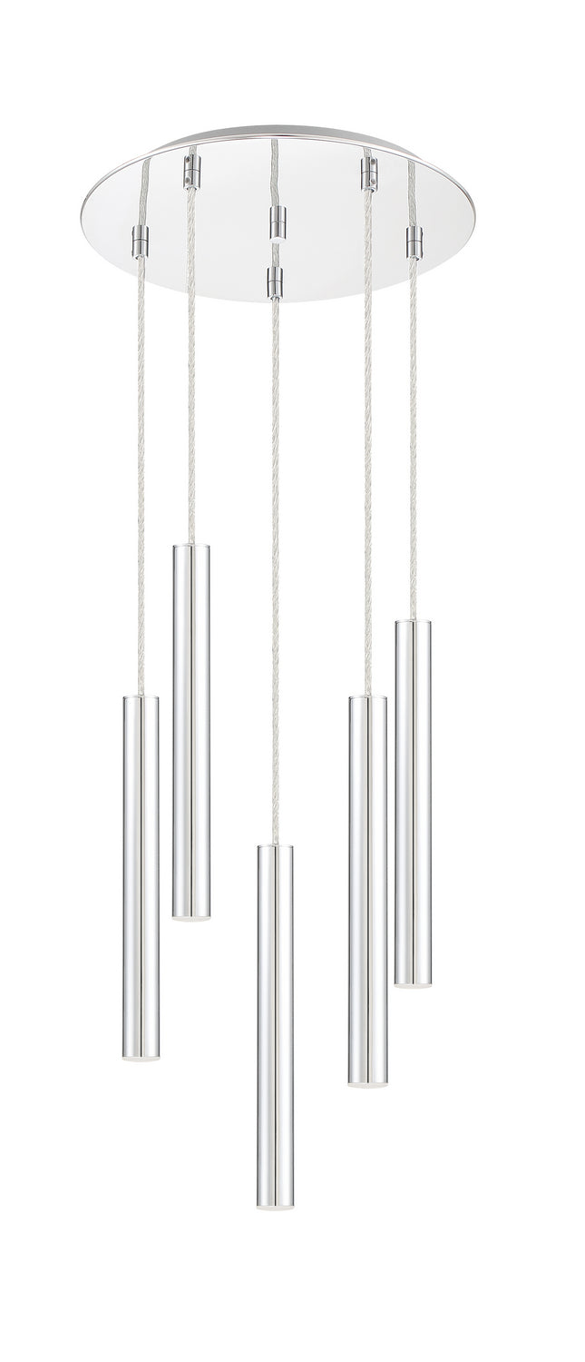 Z-Lite Forest 917MP12-CH-LED-5RCH Pendant Light - Chrome