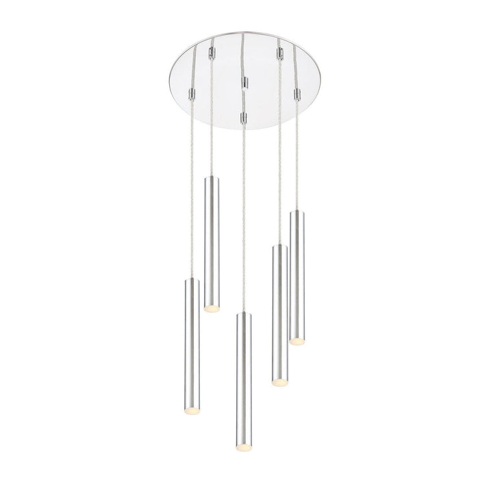 Z-Lite Forest 917MP12-CH-LED-5RCH Pendant Light - Chrome