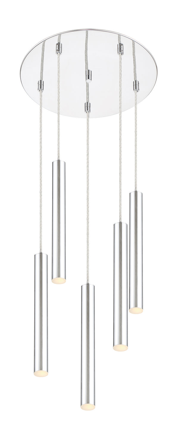 Z-Lite Forest 917MP12-CH-LED-5RCH Pendant Light - Chrome