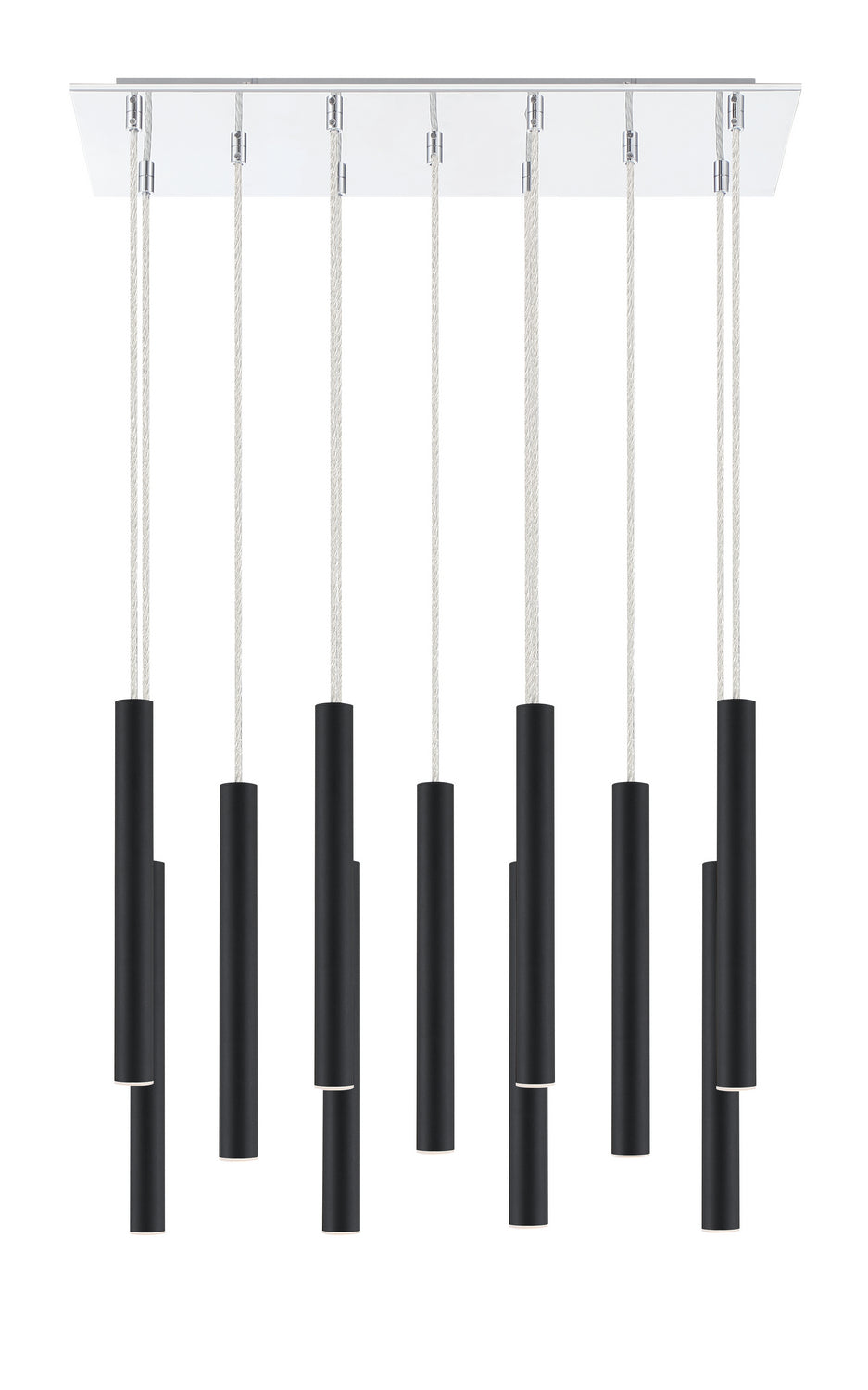 Z-Lite Forest 917MP12-MB-LED-11LCH Pendant Light - Chrome