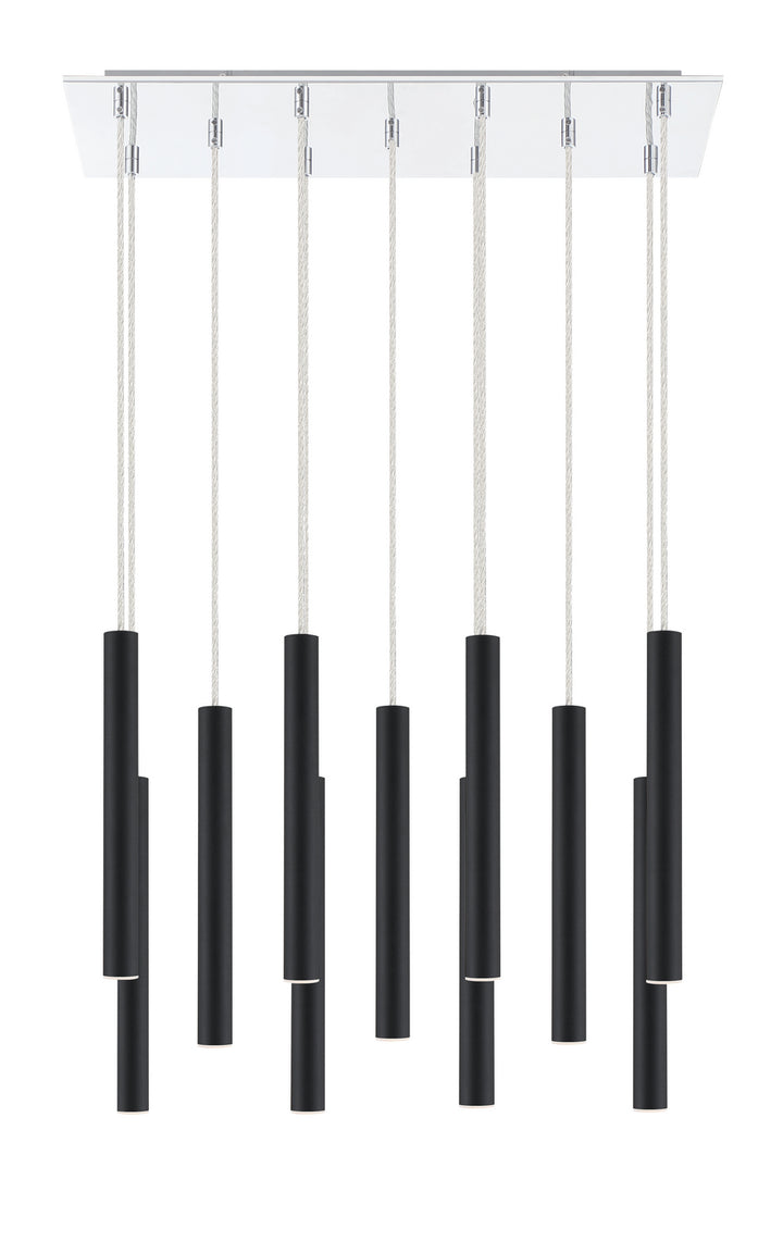 Z-Lite Forest 917MP12-MB-LED-11LCH Pendant Light - Chrome