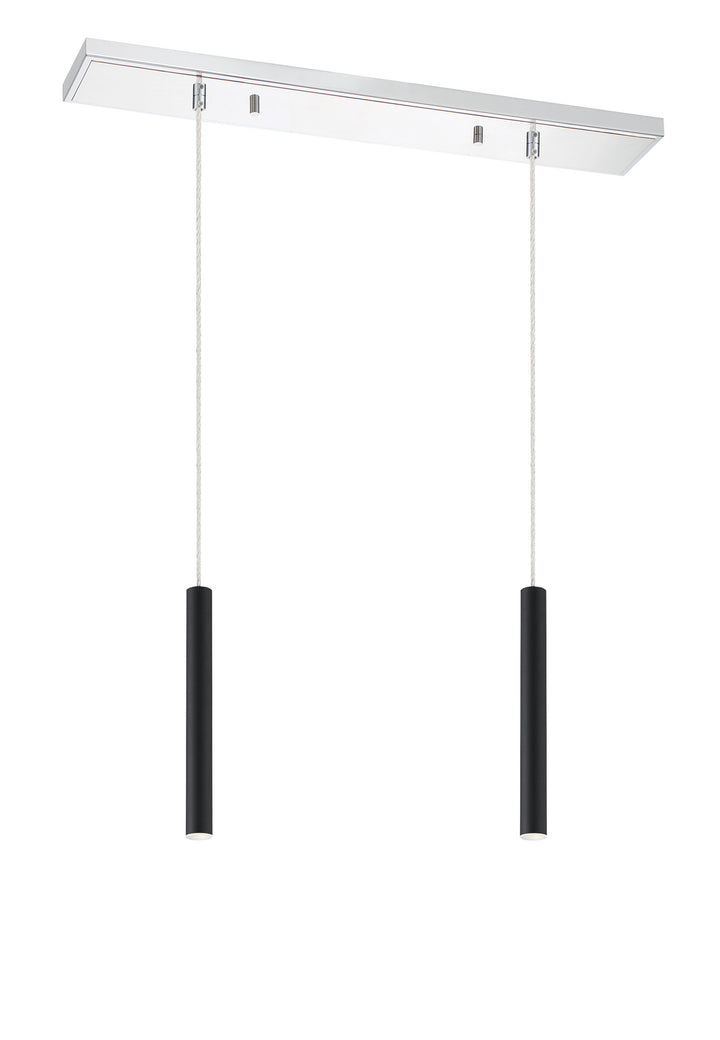 Z-Lite Forest 917MP12-MB-LED-2LCH Pendant Light - Chrome