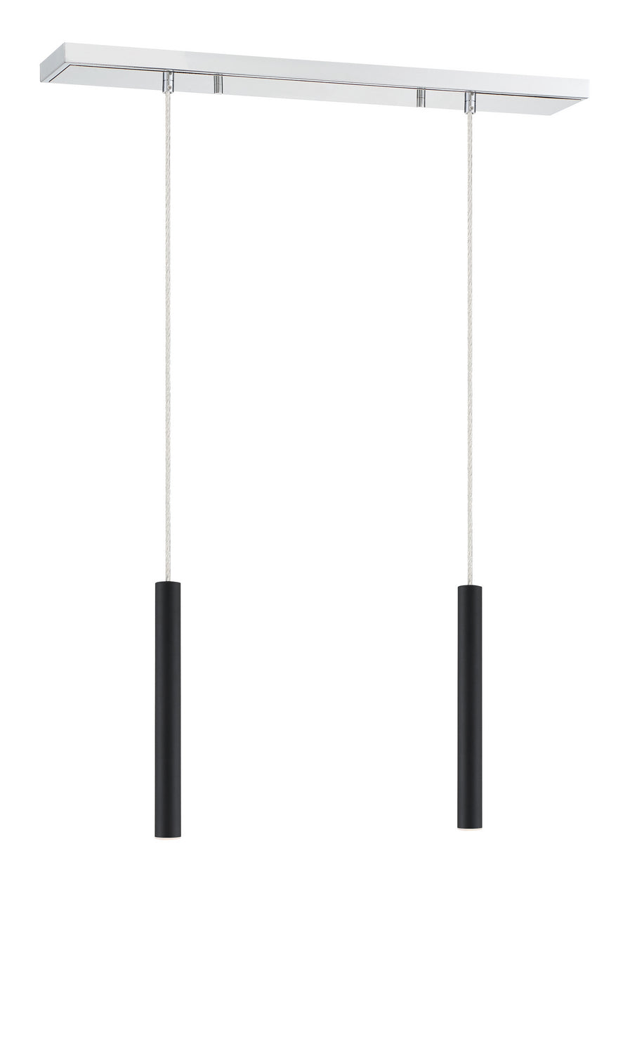 Z-Lite Forest 917MP12-MB-LED-2LCH Pendant Light - Chrome