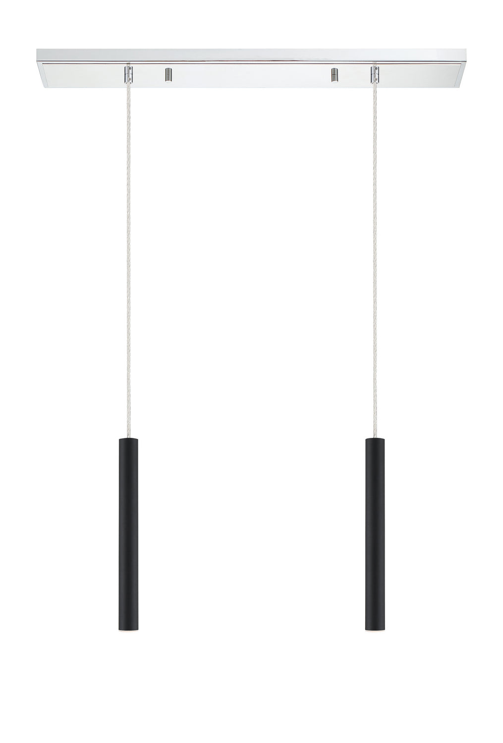 Z-Lite Forest 917MP12-MB-LED-2LCH Pendant Light - Chrome