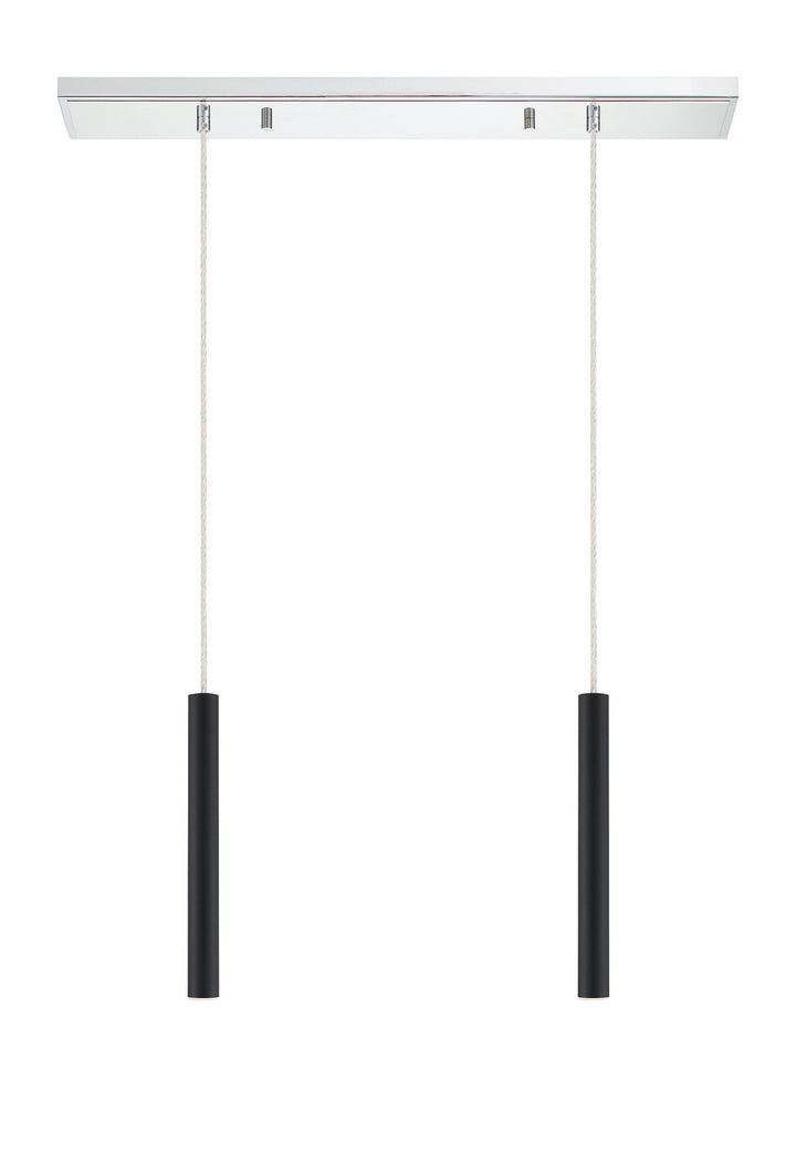 Z-Lite Forest 917MP12-MB-LED-2LCH Pendant Light - Chrome