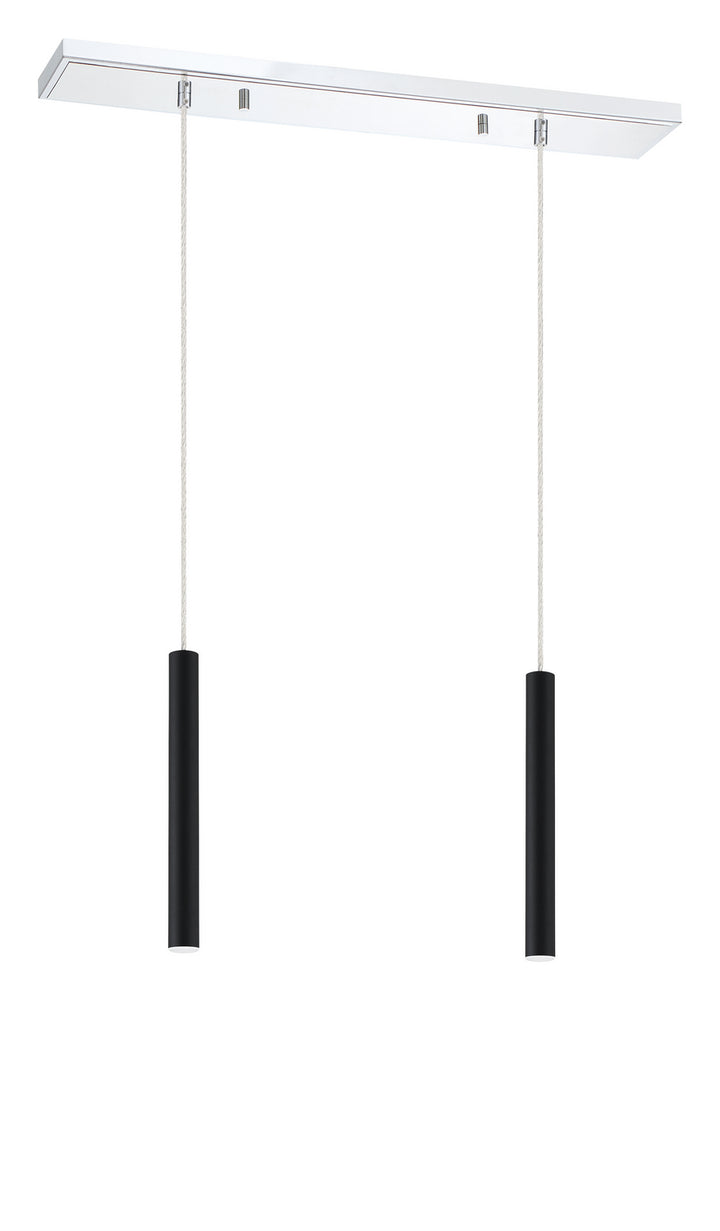 Z-Lite Forest 917MP12-MB-LED-2LCH Pendant Light - Chrome