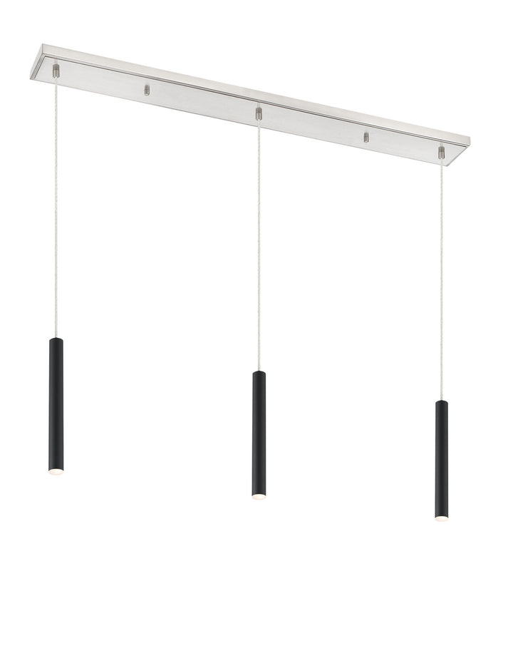 Z-Lite Forest 917MP12-MB-LED-3LBN Pendant Light - Brushed Nickel