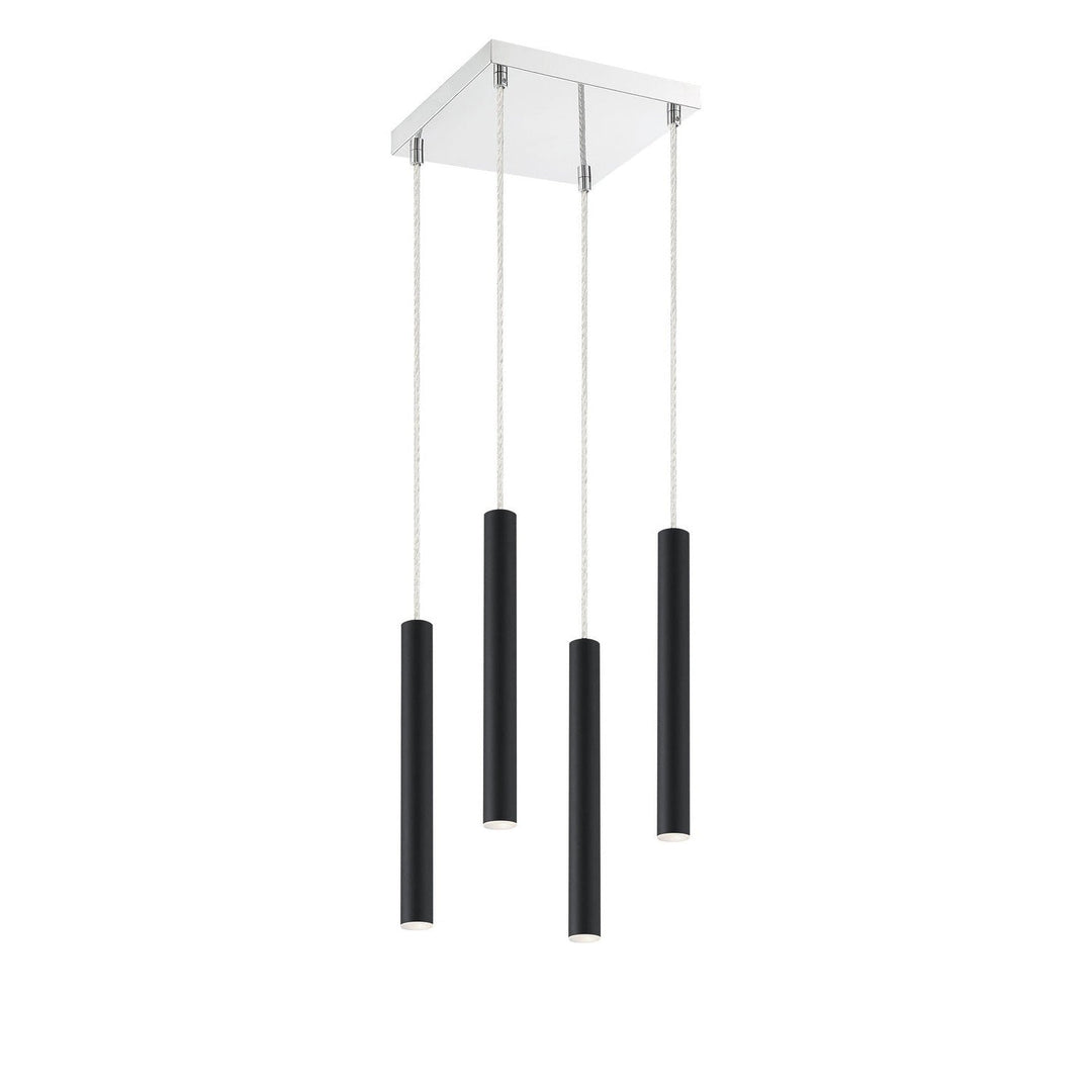 Z-Lite Forest 917MP12-MB-LED-4SCH Pendant Light - Matte Black