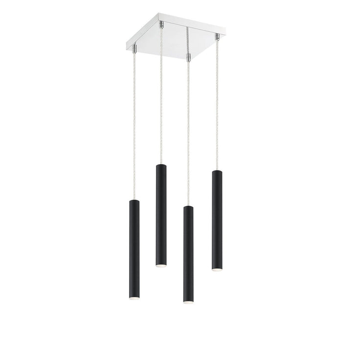 Z-Lite Forest 917MP12-MB-LED-4SCH Pendant Light - Matte Black