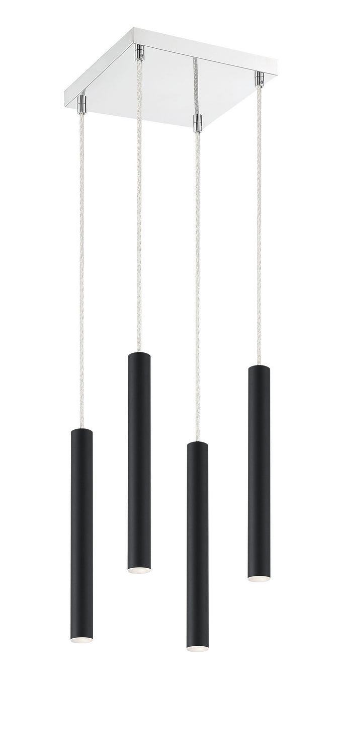 Z-Lite Forest 917MP12-MB-LED-4SCH Pendant Light - Matte Black