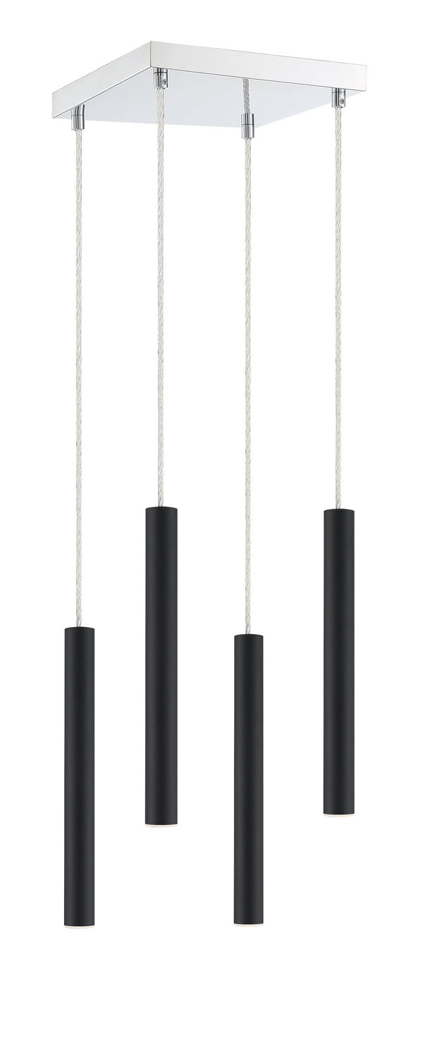 Z-Lite Forest 917MP12-MB-LED-4SCH Pendant Light - Matte Black