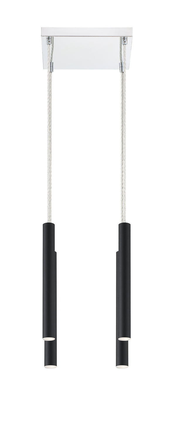 Z-Lite Forest 917MP12-MB-LED-4SCH Pendant Light - Matte Black