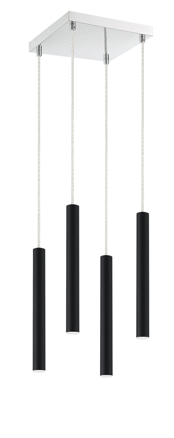 Z-Lite Forest 917MP12-MB-LED-4SCH Pendant Light - Matte Black