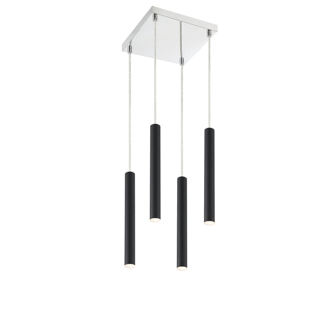 Z-Lite Forest 917MP12-MB-LED-4SCH Pendant Light - Matte Black