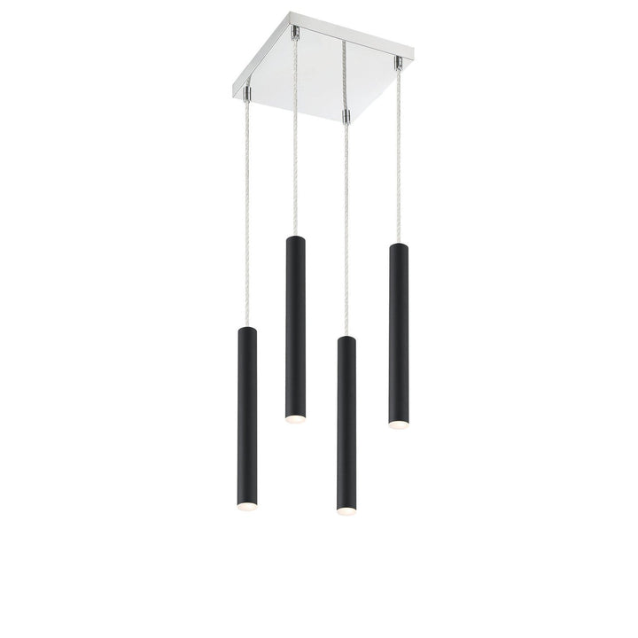 Z-Lite Forest 917MP12-MB-LED-4SCH Pendant Light - Matte Black