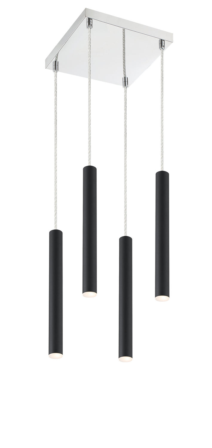 Z-Lite Forest 917MP12-MB-LED-4SCH Pendant Light - Matte Black