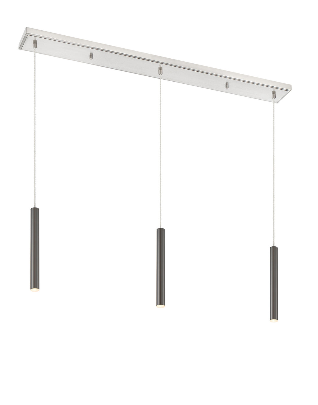Z-Lite Forest 917MP12-PBL-LED-3LBN Pendant Light - Brushed Nickel