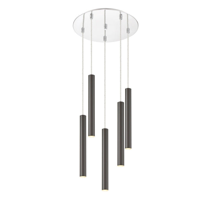 Z-Lite Forest 917MP12-PBL-LED-5RCH Chandelier Light - Chrome