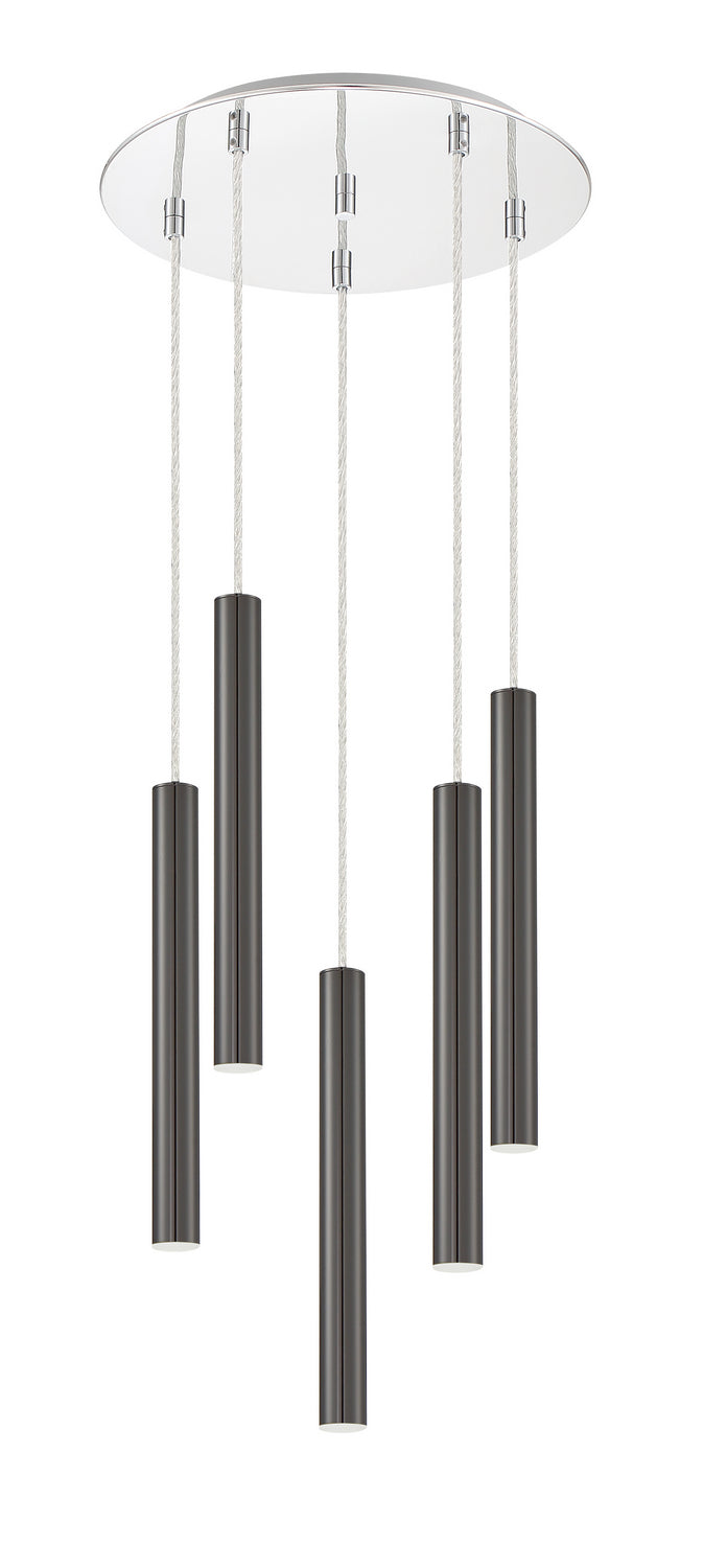 Z-Lite Forest 917MP12-PBL-LED-5RCH Chandelier Light - Chrome