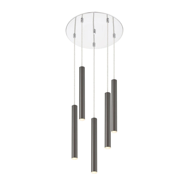 Z-Lite Forest 917MP12-PBL-LED-5RCH Chandelier Light - Chrome