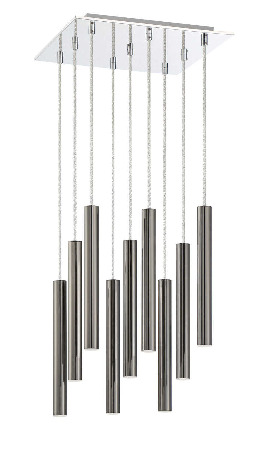 Z-Lite Forest 917MP12-PBL-LED-9SCH Chandelier Light - Chrome