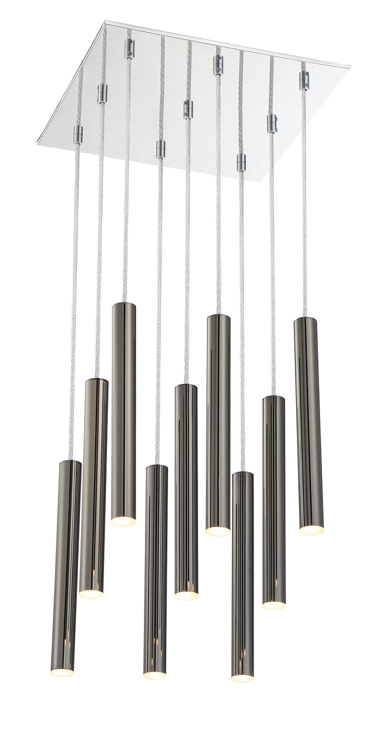 Z-Lite Forest 917MP12-PBL-LED-9SCH Chandelier Light - Chrome