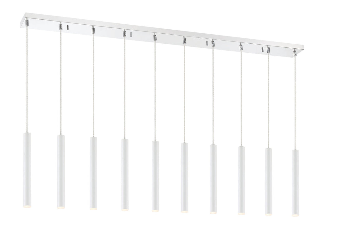 Z-Lite Forest 917MP12-WH-LED-10LCH Pendant Light - Chrome