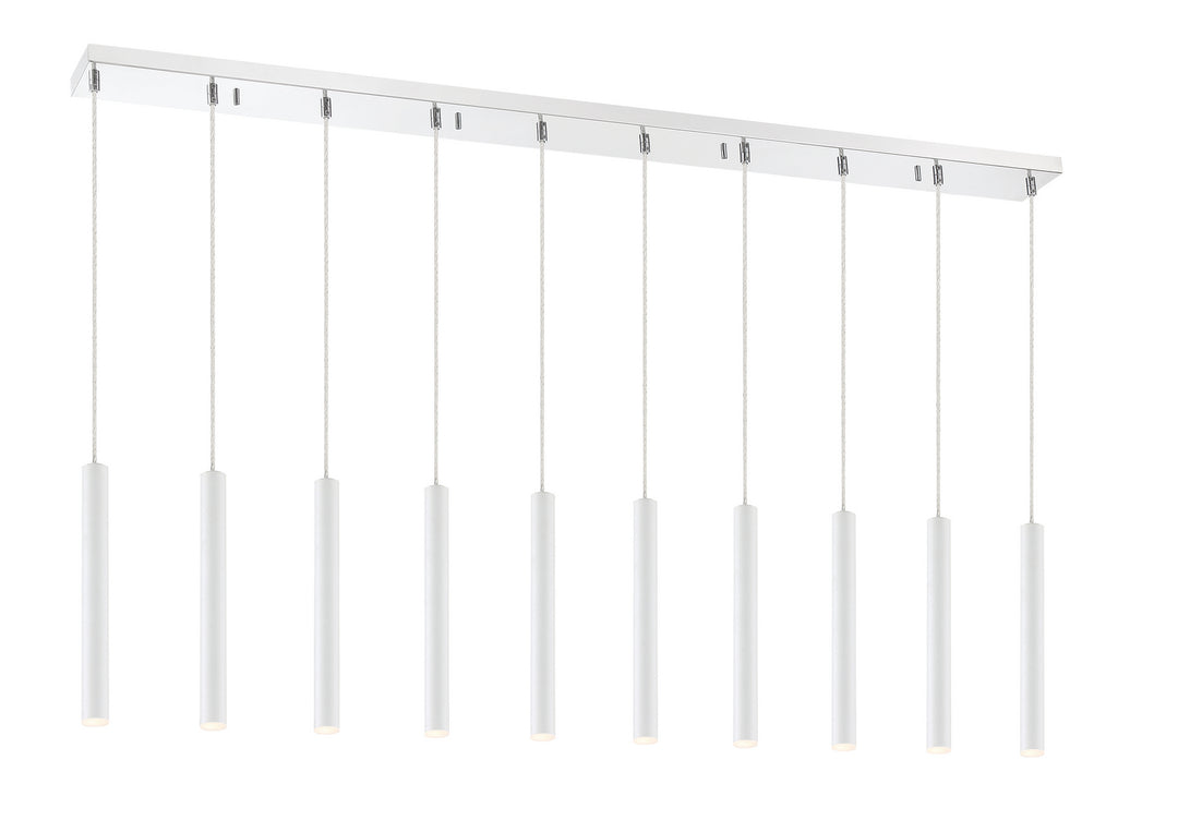 Z-Lite Forest 917MP12-WH-LED-10LCH Pendant Light - Chrome