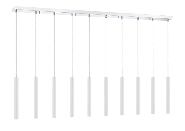 Z-Lite Forest 917MP12-WH-LED-10LCH Pendant Light - Chrome