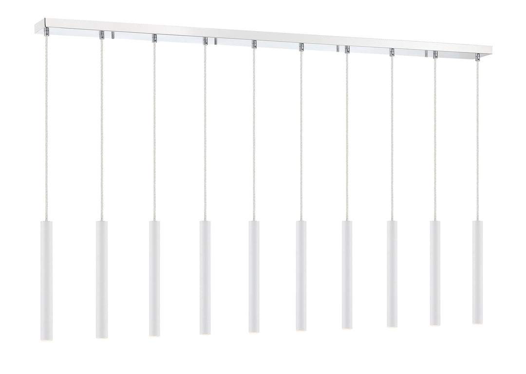 Z-Lite Forest 917MP12-WH-LED-10LCH Pendant Light - Chrome