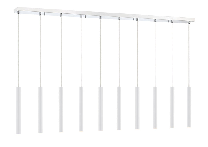 Z-Lite Forest 917MP12-WH-LED-10LCH Pendant Light - Chrome
