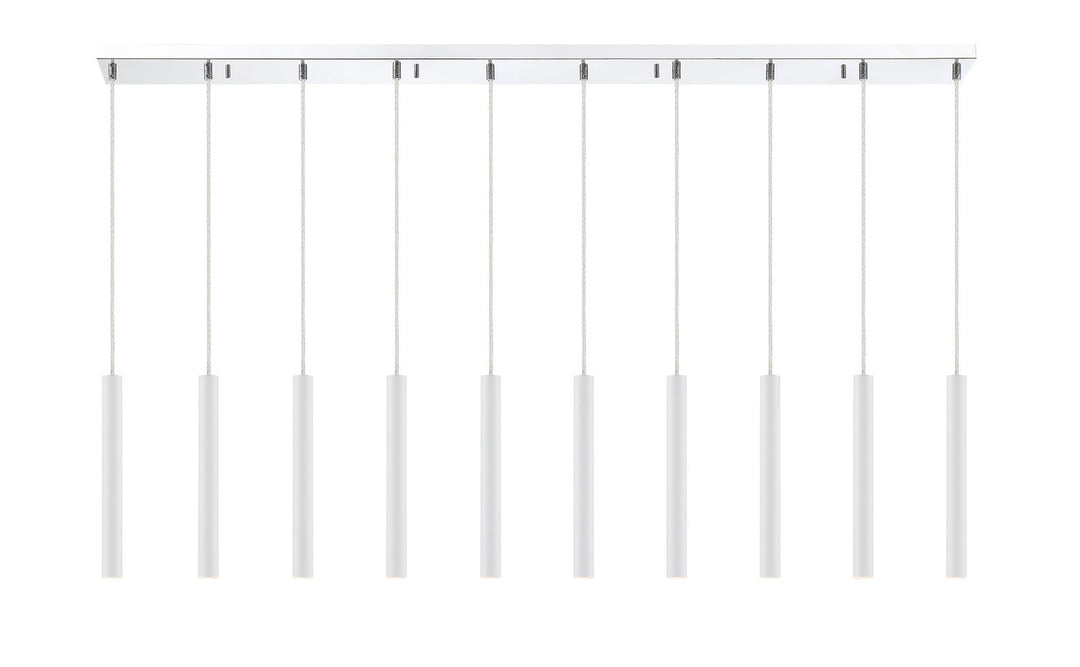 Z-Lite Forest 917MP12-WH-LED-10LCH Pendant Light - Chrome