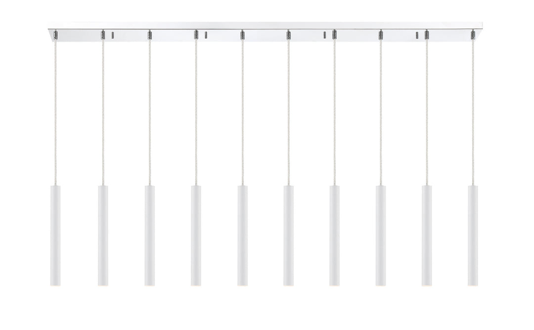Z-Lite Forest 917MP12-WH-LED-10LCH Pendant Light - Chrome