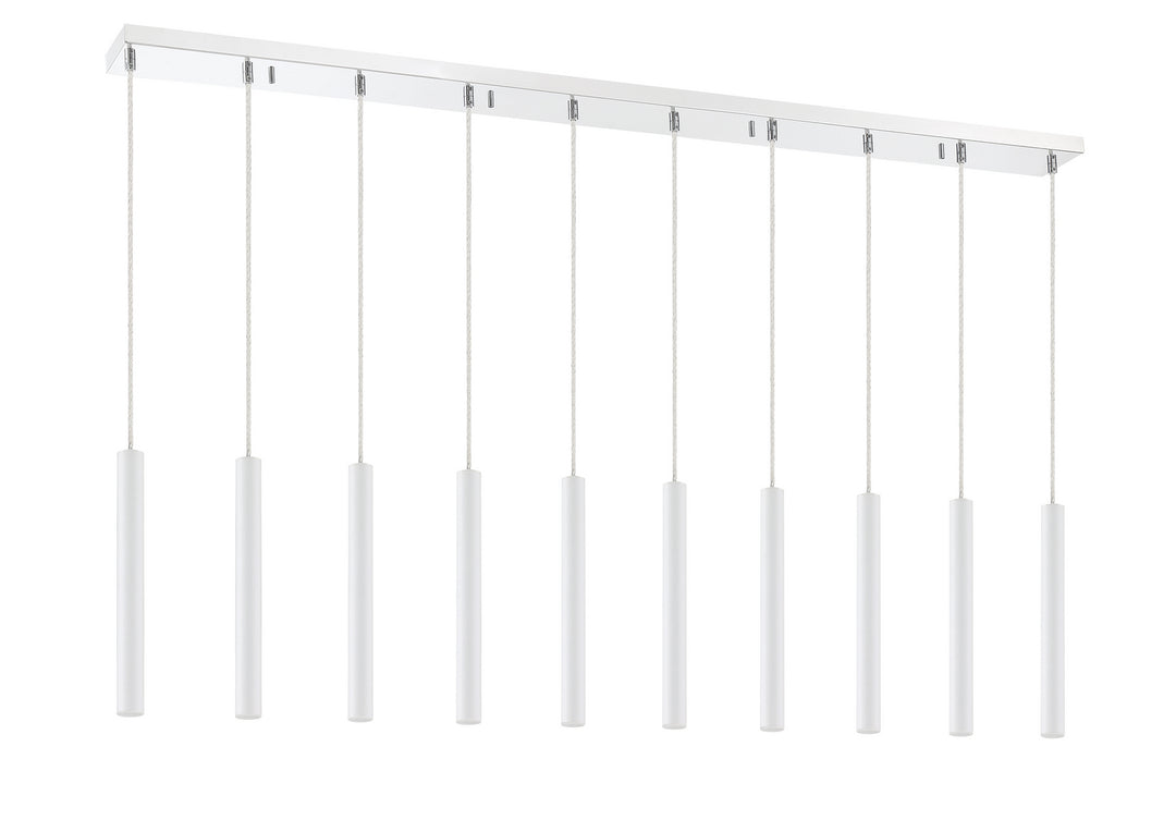 Z-Lite Forest 917MP12-WH-LED-10LCH Pendant Light - Chrome