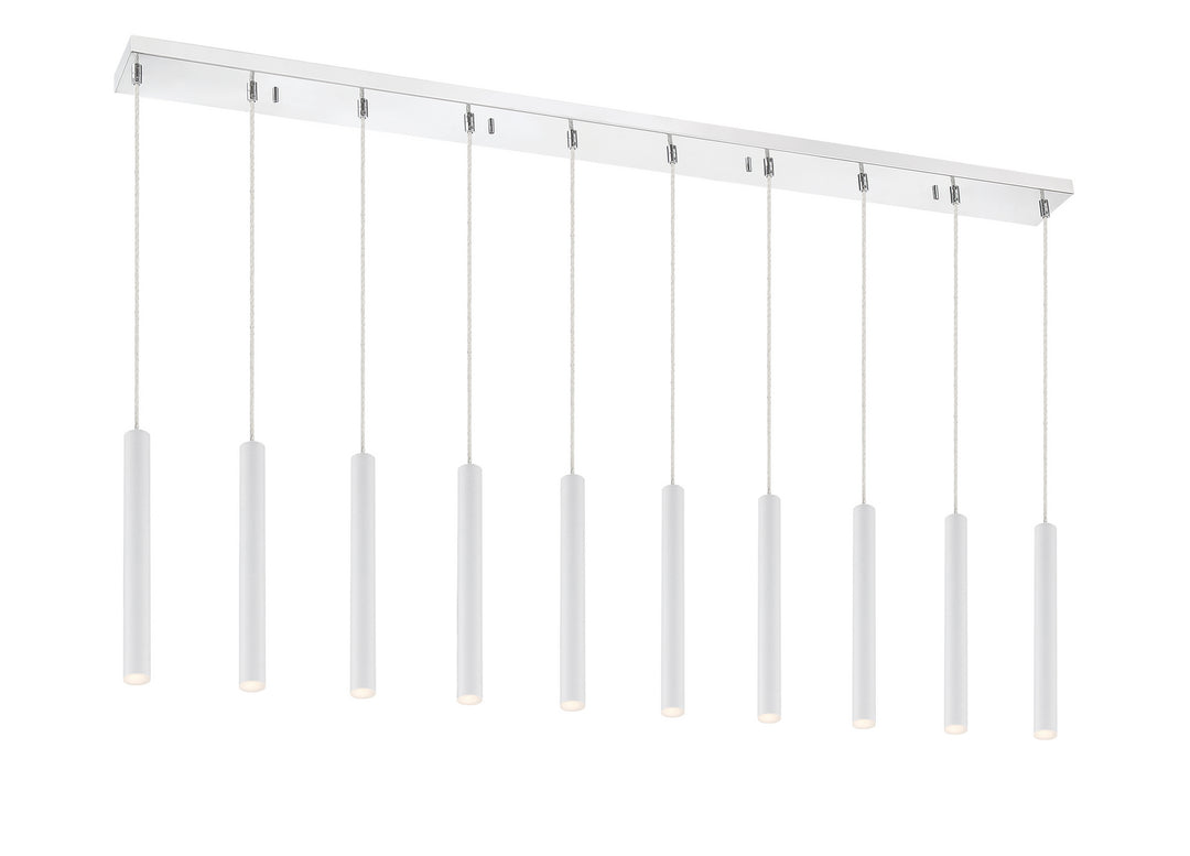 Z-Lite Forest 917MP12-WH-LED-10LCH Pendant Light - Chrome