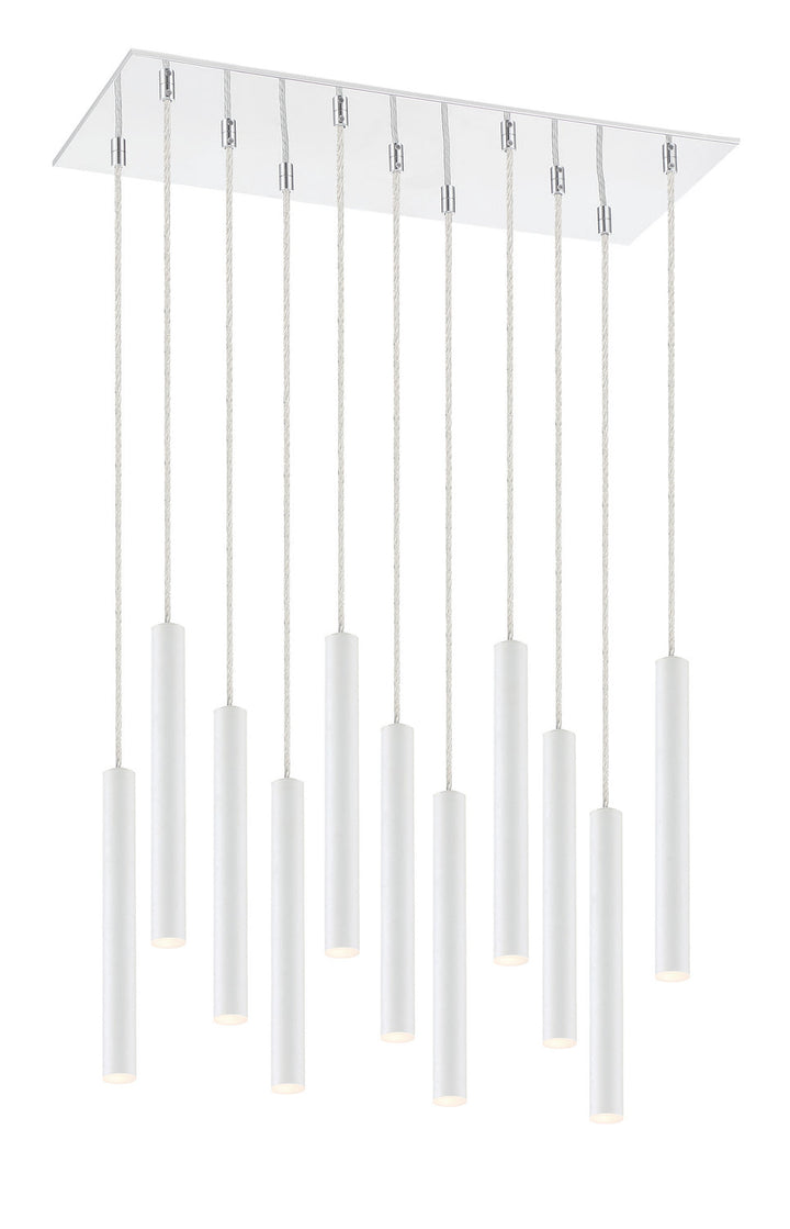 Z-Lite Forest 917MP12-WH-LED-11LCH Pendant Light - Chrome