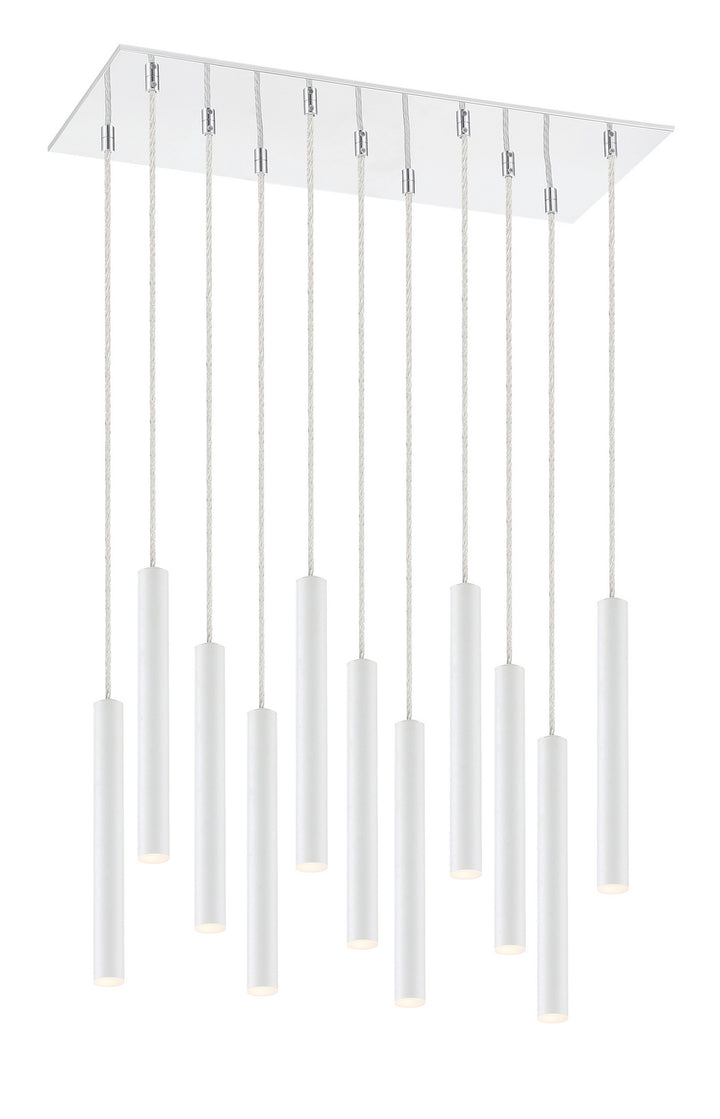 Z-Lite Forest 917MP12-WH-LED-11LCH Pendant Light - Chrome